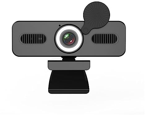 DCDCD Webcam 4k USB Webcam 1080P caméra Web avec Microphone Web Cam for PC Ordinateur Portable vidéo Mini caméra avec Couverture de Webcam(1080P)