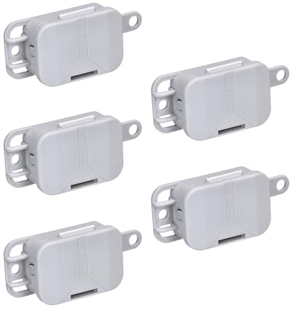 Lot de 5 boîtes de jonction Spelsberg - IP20 - Q4 - Gris- Référence : 33490401 5 Stück Abzweigdose