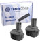 2x Trade-Shop Ni-MH Akku 12V / 3000mAh kompatibel mit Makita 4191DWD 5093DWDE 6270D 6270DWE 6271DWE 6271DWPE3 6271DWPL 6271DWPLE 6313DWB 6314DWAE