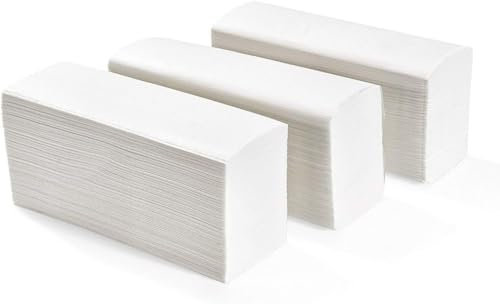 Asciugamano di carta monouso piegato a V 2 veli 21.5X21 cm - 3150 pezzi PER DISPENSER 3150 ASCIUGAMANI DI CARTA