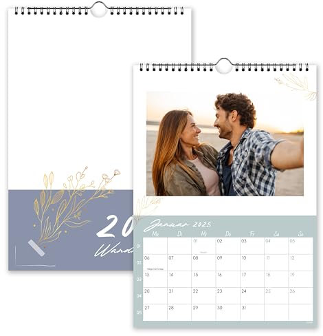Fotokalender 2026 zum Selbstgestalten - Bastelkalender 2026, Wandkalender 2026 a4 Geeignet für 10x15 cm Fotos
