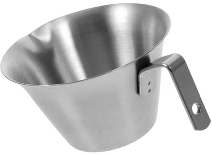Tazza da Caffè in Acciaio Inox Argento per Latte e Caffè