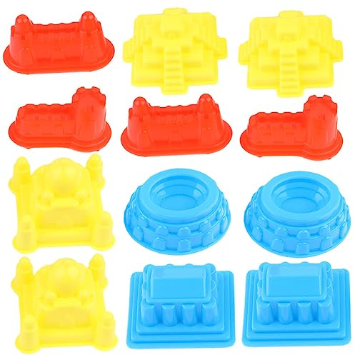 HONITANO Lot de 30 moules de château de sable pour garçons et filles - Moules en plastique solides pour la construction de jeux de plage et de plein air