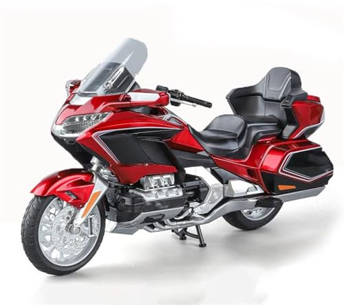 HFMXZHI Modèle réduit de Moto Voiture Miniature Décorative 1/11 pour H-Onda Golden Wing GL800 Modèle Réduit De Moto en Alliage Moulé sous Pression, Collection Simulation(Rosso)