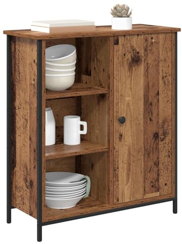 vidaXL Sideboard Gammalt trä 70 x 30 x 80 cm Konstruerat trä