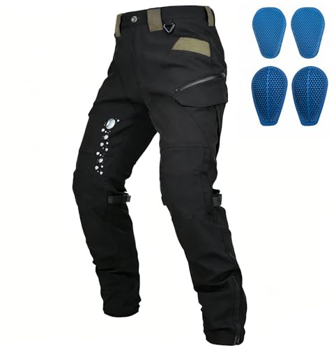 VOLERO® Pantalón Moto Hombre PK-16 | Pantalones Moto Hombre Stretch |Urbano 4 Estaciones