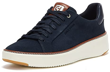 Cole Haan Men's Grandpro Topspin Sneakers, Navy Ink Suede, 10.5-M US