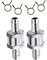 HISports Aluminium Kraftstoff Rückschlagventil für Auto Vergaser Niederdrucksystem 10 mm Aluminium Ventil Rückschlagventil mit 12mm Federklammer