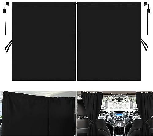 Auto Sichtschutz Vorhänge 140 x 78 cm Auto Trennvorhänge Sonnenschutz mit 2 Haken Heckscheibe Vorhang Trennvorhang Reise Privatsphäre Vorhang Abnehmbarer Reise Privatsphäre Vorhang