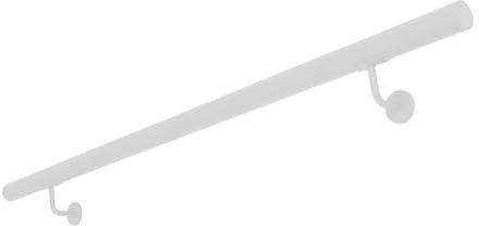 V2Aox Pasamanos de Acero Inoxidable 50-200 cm barandilla barandilla de Pared para escaleras de Tubo de Acero Inoxidable Juego Completo Blanco, Longitud:130 cm