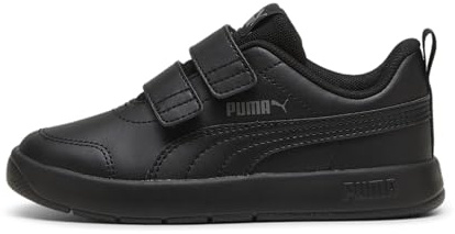 PUMA Unisex Kids COURTFLEX V3 V PS Sneaker, PUMA Black-PUMA Black-CAST Iron, 28 EU