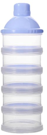 Dosatore per latte, dispenser per latte in polvere portatile con 5 scomparti scatole impilabili adatto per snack, latte in polvere, snack