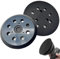 Oiieco 2 Stück 125mm Schleifer Ersatzpad, 8 Loch Exzenterschleifer Schleifteller, Rrundes Haken Pad Schleifpad Kompatibel mit Makita BO5041, BO5040, BO5031, BO5030