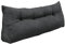 chilly pilley® Stützkissen Cord Rückenkissen Lesekissen Bettkissen Wandkissen Keilkissen Bettstützkissen viele Farben, 140x50x20 (Schwarz)