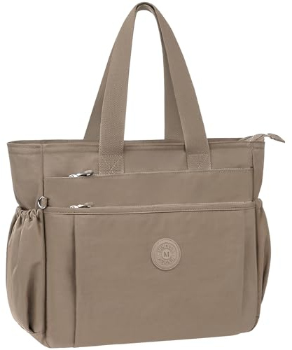 WACCET Sac a Main Femme, Grande Capacité Sacs Bandoulière Femme en Nylon Imperméable avec Multi-Poches Sac Cabas Femme Léger Sac Fourre Tout Tote Bag pour Voyages, Travail, École