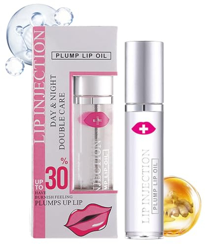 Brillo Labial Plumper,6.3g Voluminizador Coreano de Labios - Nutritivo Hidratante Cosméticos de Larga Duración para Labios Secos y Agrietados de Mujeres y Niñas Maquillaje de Viaje
