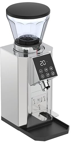 AMZCHEF Kaffekvarn elektrisk kaffekvarn skärmhållare med 45 slipgrader justerbar