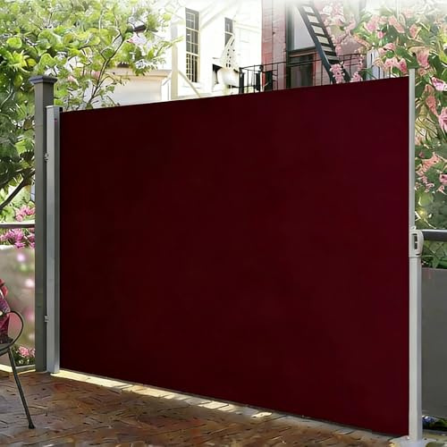 Tenda Laterale Estensibile e Coprente, frangivista e frangivento per Balcone e terrazza, Supporto a Muro per Tenda a Rullo Laterale