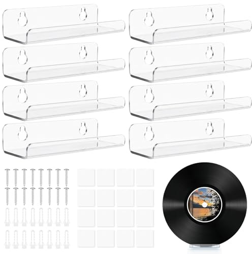 8-pack Vinylskivor Väggfäste 10 cm Skivhållare Vägg