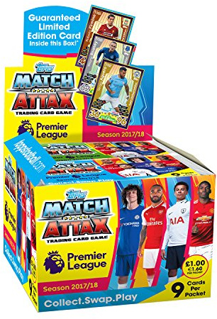Match Attax EPL MA1718P - Juego de Cartas coleccionables de la Temporada 2017/2018 de la Premier League (no necesariamente en español)