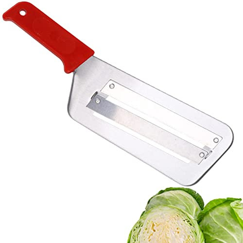 Rebanadora de col | Rallador de col antioxidante con doble cuchilla,Herramienta de Parer para picar col Verduras Ensalada de col Chucrut Generic