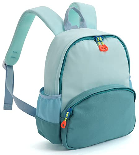Zicac Toddler Backpack Boys Girls Kids Backpack School Bags Students Rucksack Canvas Backpack Children Casual Bag Kindergarten Daypack Bookbag (Blue)