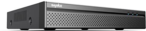 SANNCE PoE NVR 4K 8 Channel, 8MP CCTV Security Camera System Network Video Recorder Supports 8MP 5MP 3MP 1080P HD PoE Surveillance IP Camera, Human Detection, No HDD