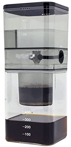 GUOQDAMI Caffettiera fredda fatta in casa, caffettiera ghiacciata con filtro in acciaio inossidabile rimovibile, caffettiera durevole 500 ml/16,9 once Caffettiera Pour Over