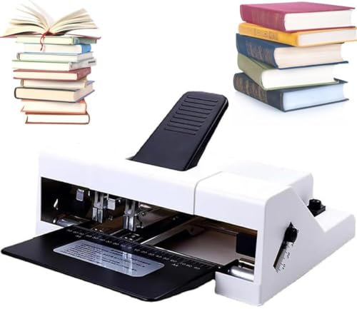 Grapadora Manual De Doble Orificio Estándar, Grosor De Encuadernación 50 Hojas, Ajuste De Profundidad De Entrada De Papel De 2-210 Mm, for Oficina, Escuela, Imprentas
