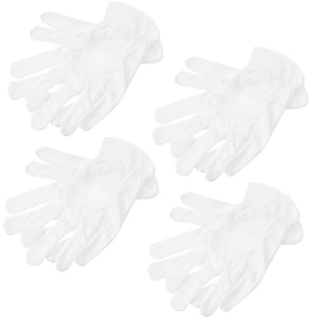 VICASKY 4Paare Antistatische Mikrofaserhandschuhe für Schmuck und Industriehandschuhe Atmungsaktiv Vielseitig Einsetzbar für Empfindliche Gegenstände