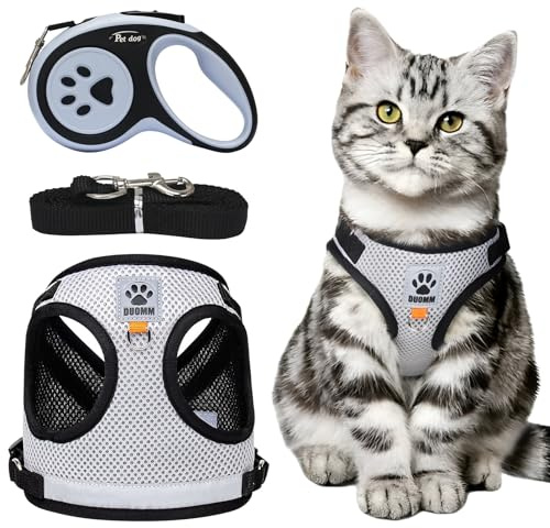 Cat Harness and Lead Set Adjustable Escape Kitten Harness and Lead Set