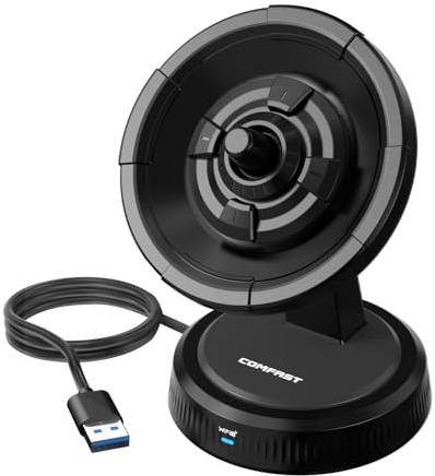 COMFAST WiFi7 USB Adattatore, 6500Mbps Chiavetta WiFi Tri-Band con Design Rotondo Antenna Integrata, OFDMA & MU-MIMO, WPA3, Plug&Play Win10/11, Include Cavo Estensione Regolabile per Posizionamento