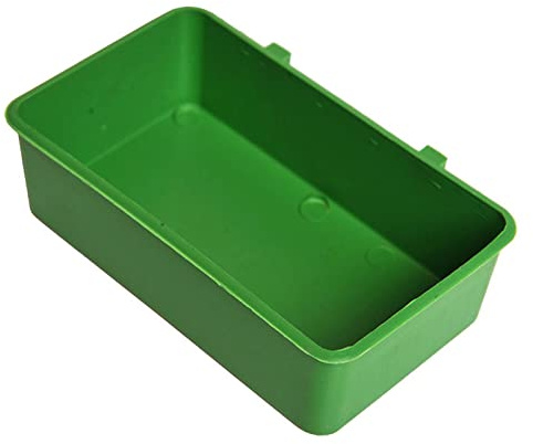 Pocoiau Tazza d'acqua di pollo con ganci Gabbia da appendere ciotola per cibo per piccioni, anatre, colombe e conigli, facile da pulire, mangiatoia per uccelli per gabbia