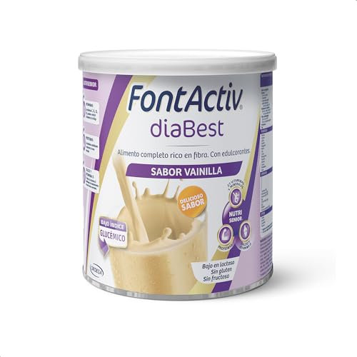 FontActiv diaBest Vainilla | 400g | Suplemento Nutricional con Fibra de Bajo Índice Glucémico para Adultos y Mayores
