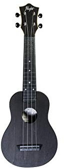 Flight, 4-saitige Travel Series Sopran-Ukulele, schwarz (TUS-35 BK)