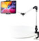Metall langem Arm Tablet Halter, woleyi Verstellbare Tablet Ständer für Bett Schreibtisch Küche, Flexible Faltbare Aluminium Tablet-Klemme für iPad Pro 12.9 Air Mini, Galaxy, Switch, iPhone 4-13