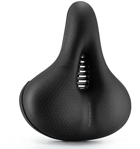 ROCKBROS Selle de VTT Confortable Homme Femme Anti-Choc Siège de Vélo de Route Respirant Mousse à Mémoire Selle de Vélo Route Ergonomique Vélo Ville 3 Styles Loisir/Tout-Terrain/Compétition