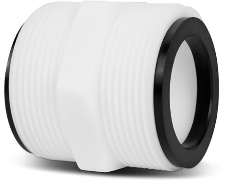 Pool Schlauchverbinder Compatible with Intex, Poolschlauch 38mm Verbinder, Poolanschlussset Schlauchadapter Pool Schlauch Verlängerung für 1,5 Zoll Schlauch (1 Stück)