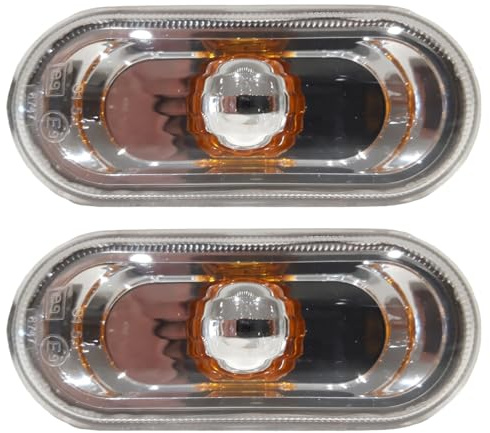 Easy Link 2x Intermitentes Laterales Indicadores Amarillo Compatible con Seat Ibiza Cordoba Leon Altea Mii Toledo Arosa Exeo Skoda Citigo VW UP 6L0949117A 1J0949117 3B0949117B 3B0949117C