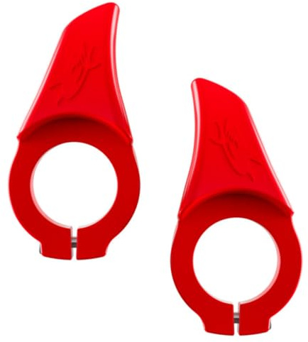 TOKIDNY Manopole Ergonomiche per Manubrio Bicicletta Mountain Bike Impugnature Antiscivolo in Leggero e Resistente Supporto per Rosso