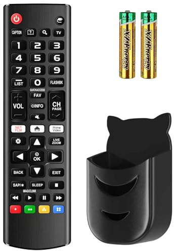 Rimous Replacement Remote for LG Smart TVs, No Setup Required Wr Batteries & Holder, Compatible with All LG TV Remote Control LCD LED 3D Thinq TVs for AKB75375604 AKB75095307 AKB75675304