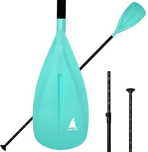 Karltion SUP Paddle - 3 Pieces Adjustable Aluminium SUP Paddle Alloy Shaft
