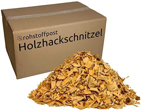 Hackschnitzel 100 L - Holzhackschnitzel Natur als Unkrautschutz Mulch Einstreu