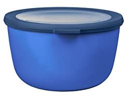Mepal - Multi Bowl Cirqula Round - Vorratsdose mit Deckel - Geeignet als Luftdichte Aufbewahrungsbox für den Kühlschrank, Mikrowellengeschirr & als Frischhaltedosen - 2000 ml - Vivid blue