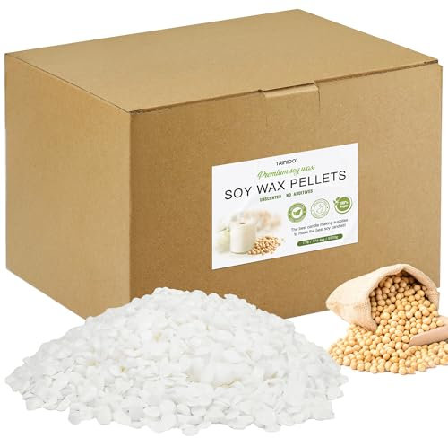 TRINIDa Soy Wax for Candle Making, 5KG SoyPRO Candle Wax Pellets, 100% Soy Wax Supplies of Candle Making for Adults and Beginners, Premium Pure Natural