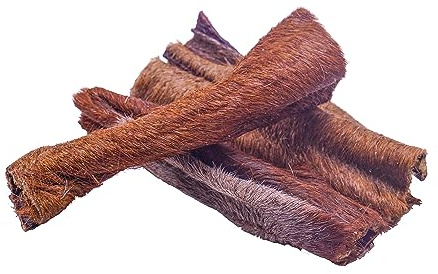mascota vital - Piel de caballo seca con pelo para perros – Bocadillo masticable natural para el cuidado dental y promover la digestión – Hipoalergénico, sin aditivos, larga diversión para masticar