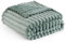 Bedsure Fluffy Fleece Throw Blanket for Sofa - Soft Cosy Warm Blankets for Bed, Soft Cute Single Throw Gifts for Women and Girls, Sage Green, 130x170 cm