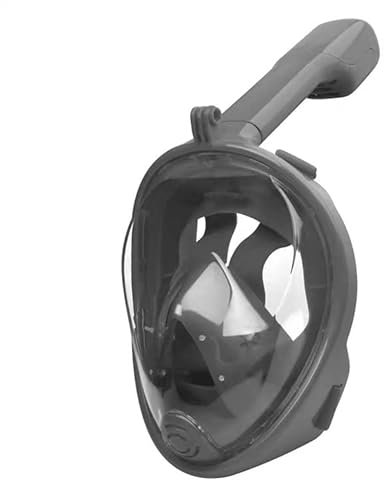 Surtep Vollgesichts-Schnorchelmaske für Erwachsene - Grau Größe S/M