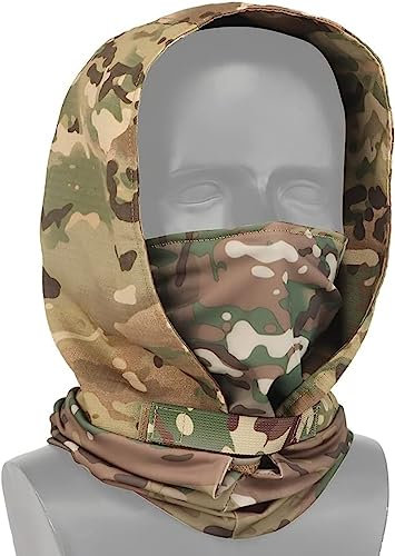 ACEXIER Casque Tactique avec Masque Facial pour Hommes Airsoft Paintball Chasse Protection de tir (CP)