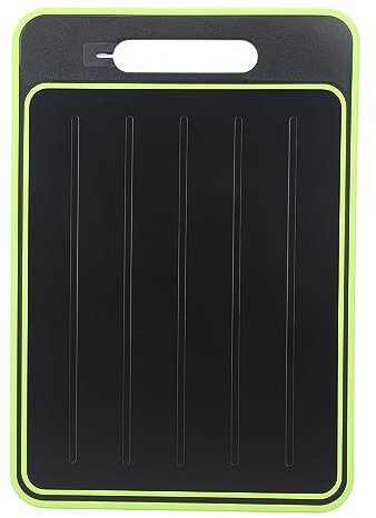 Defrosting Tray Cutting Board, Double Sided Chopping Board with Garlic Grater Sharpener for Thawing Meat Food for Kitchen Home Use Multi Function Food Prep Board